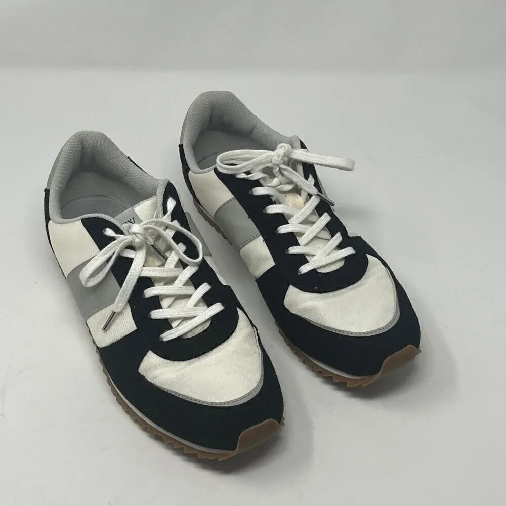 J. Crew trainers sneakers colorblock 11 women white grey black